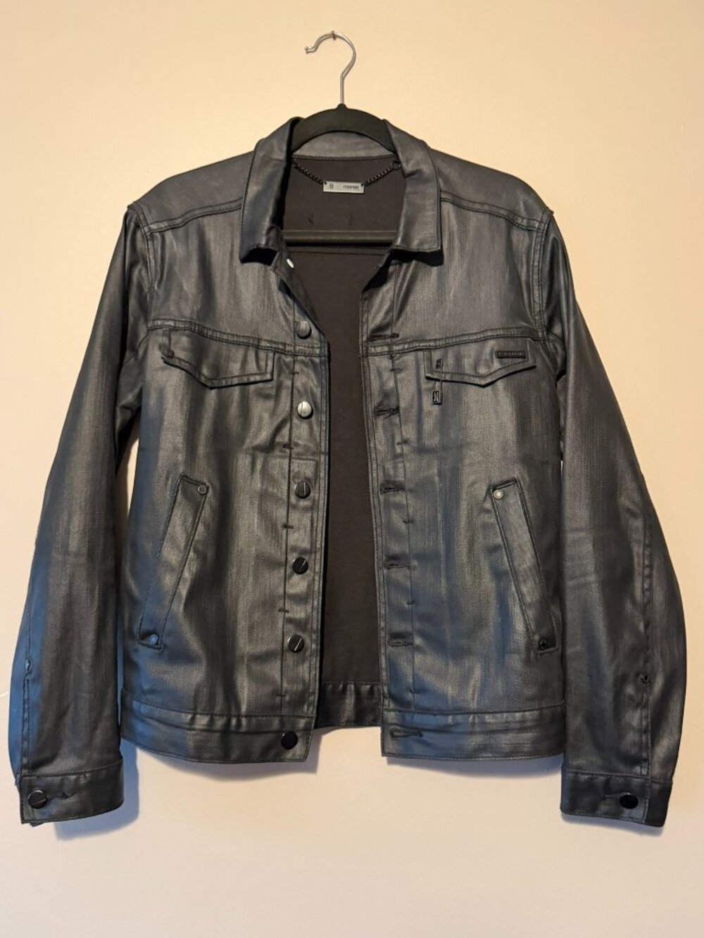 COMUNE Jay Waxed Denim Jacket - Size S